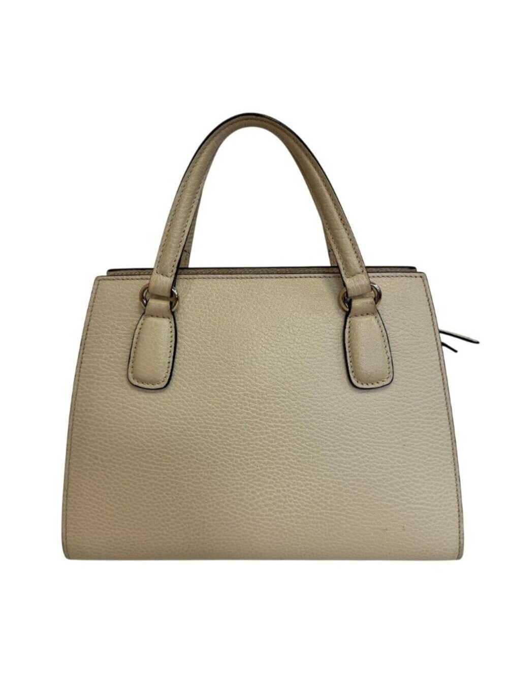 Gucci Soho Handbag Interlocking G Leather White Ivory
